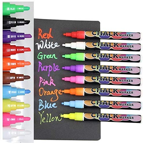 Oak letters Tabletop Small Chalkboard Sign with Easel (11x13) + 8 Brilliant Liquid Chalk Markers | Hanging or Freestanding Framed Chalkboard with Hand Crafted Sweetheart Frame - Image 2